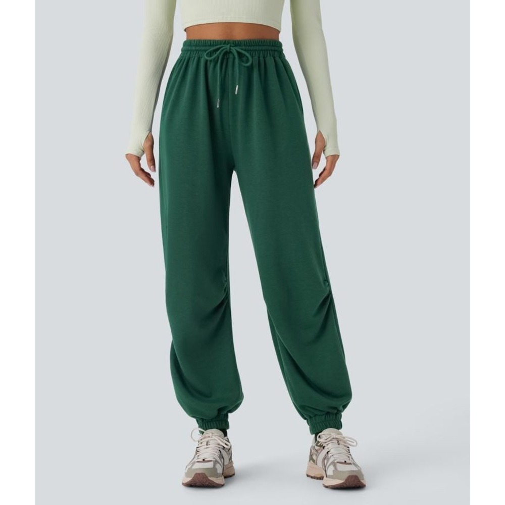 Halara Baggy Joggers Womens Small High Waisted Running Pocket Athleisure Comfort